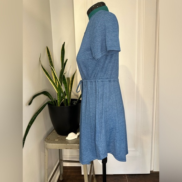 CUPSHE Women Summer Dresses Drawstring Button Front ShortSleeve V Neck Sundress - Picture 13 of 16